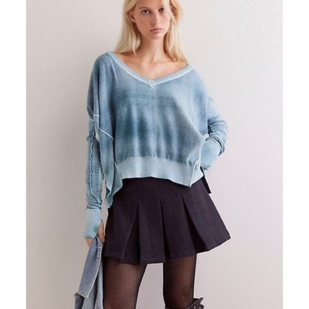 Free People | We The Free Gibson V-Neck Pullover | Small | NWT‎